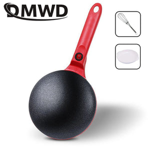 Electric Crepe Maker Long Handle Non-stick Pizza Pancake Baking Pan Spring Roll Cake Griddle Rice Wrap Cooking Plate Household