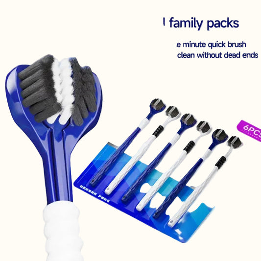 Three sided U-shaped Toothbrush