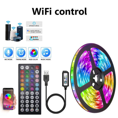 Smart RGB LED Strip Lights – App & Voice Control | TV, Bedroom & Gaming Setup