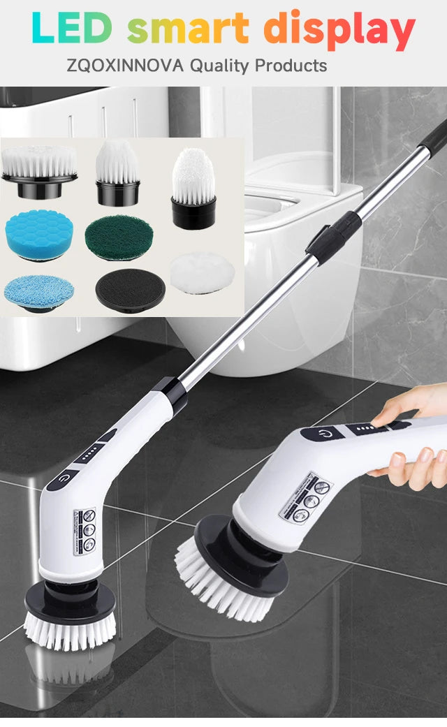 Bathroom Broom Toilet Mops Electric Multipurpose Cleaning Brush