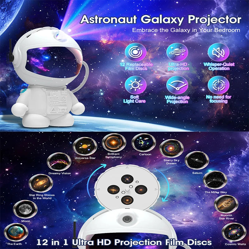Astronaut Night Sky Projector