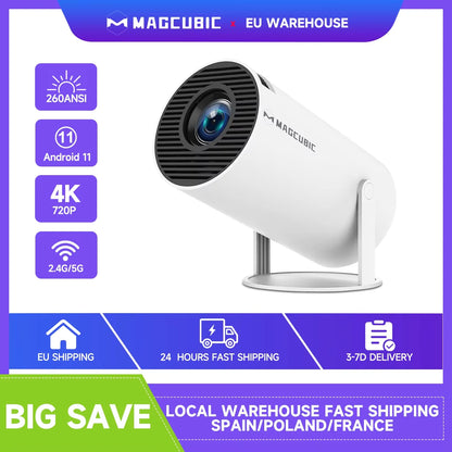 Portable 4K-Compatible Projector