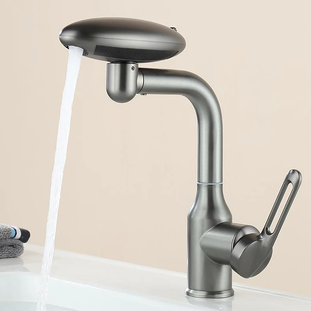 Luxury & Function Combined: 360° Swivel Tap with Waterfall, Aerated, and Spray Modes