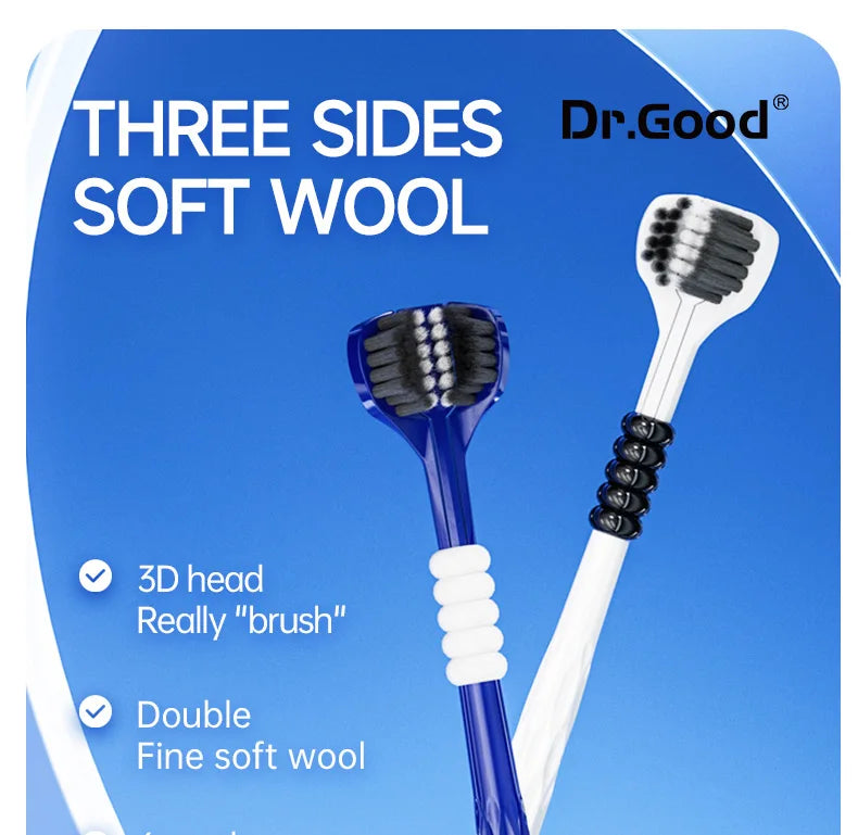 Three sided U-shaped Toothbrush