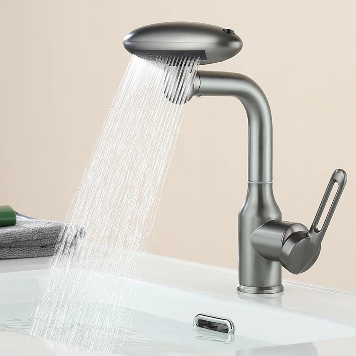 Luxury & Function Combined: 360° Swivel Tap with Waterfall, Aerated, and Spray Modes