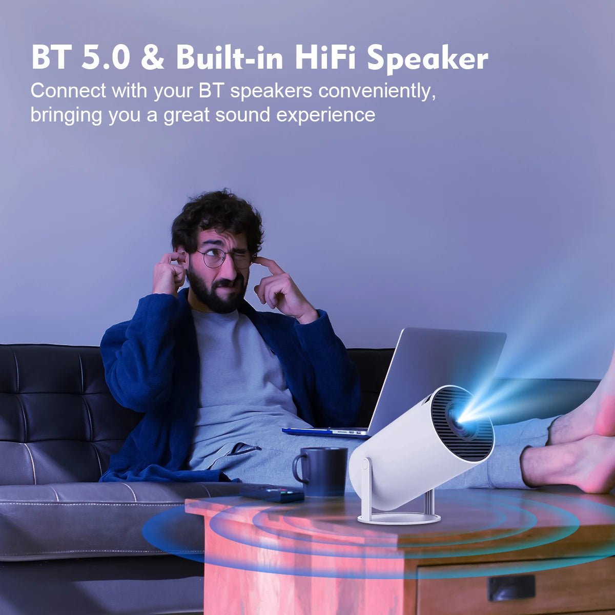 Portable 4K-Compatible Projector