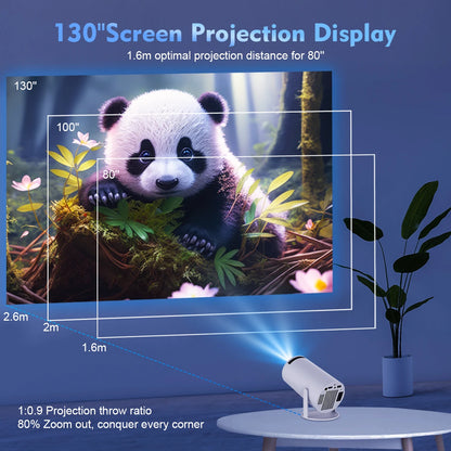 Portable 4K-Compatible Projector
