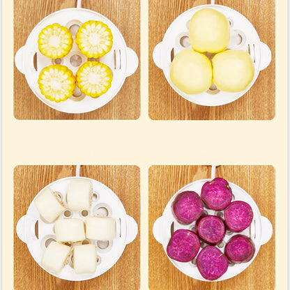 Electric Egg Boiler Double Layers- Mini Kitchen Breakfast Machine