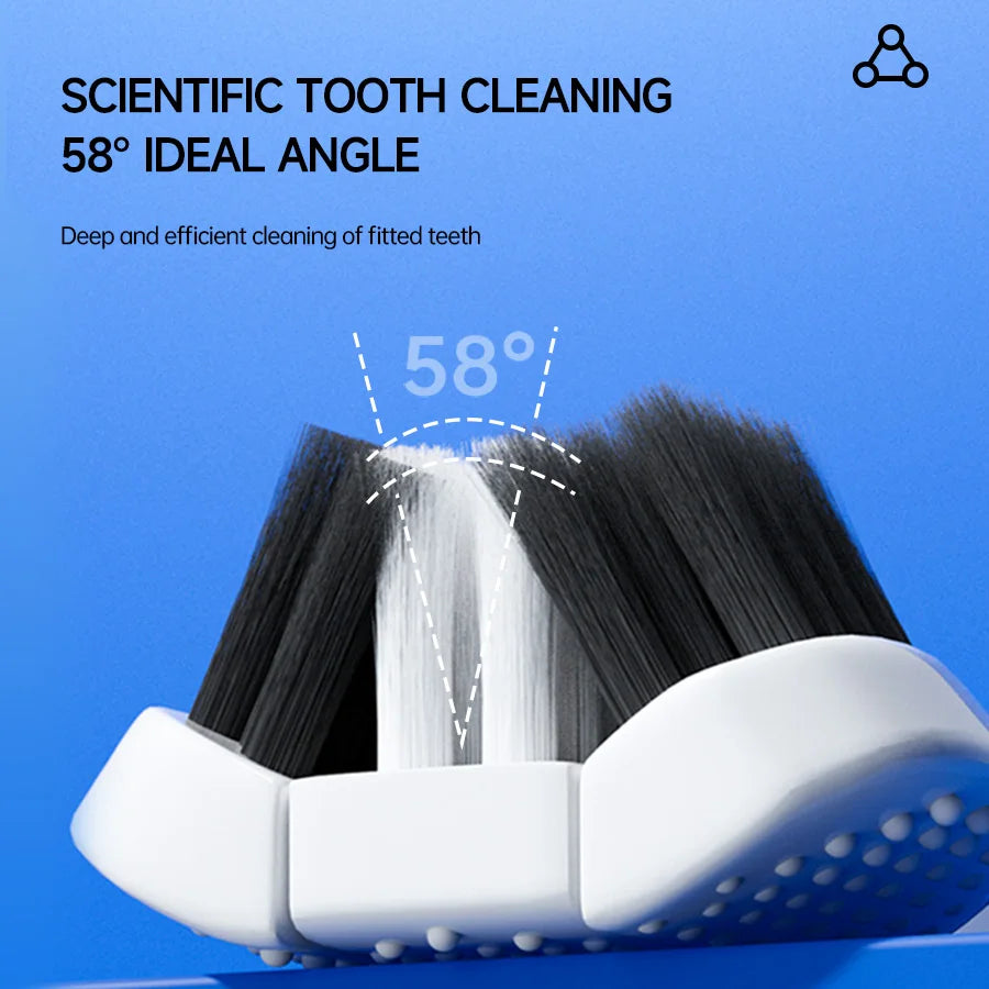 Three sided U-shaped Toothbrush