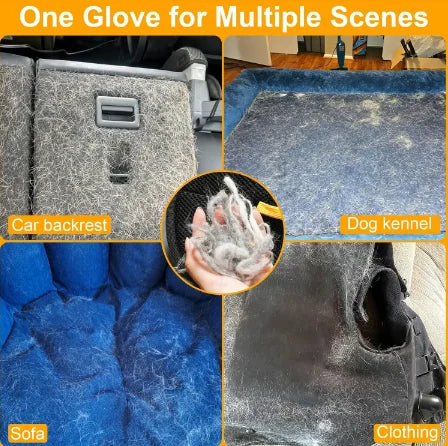 Pet Hair Remover Glove Reusable Static Removal Gloves Double-Sided Cat Dog Grooming Gloves Hair Removal Tool Pet Supplies